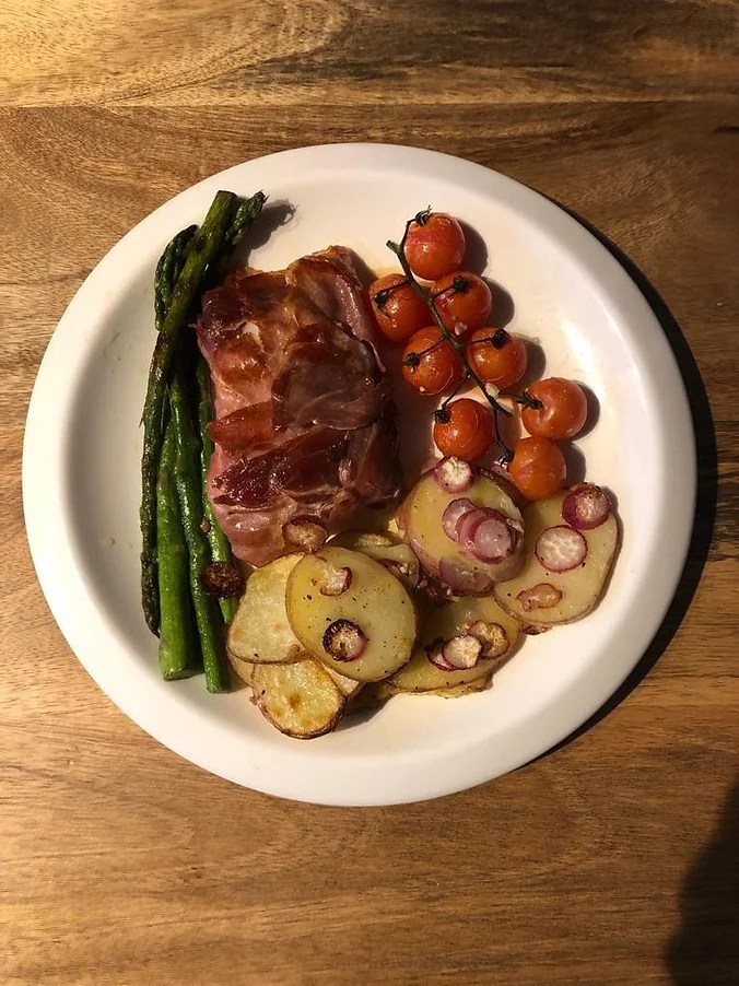 Quick and simple Pancetta wrapped Cod